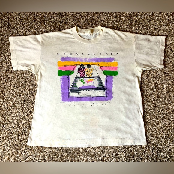 1985 DeGarmo & Key  Tour Single Stitch Charge of the Light Brigade T-Shirt sz M - Picture 1 of 6